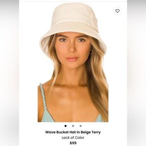 Wave Bucket Hat in Beige Terry
Lack of Color NWOT